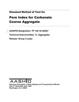 AASHTO TP 120-16 (2018)