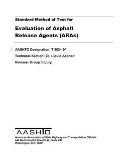 AASHTO T 383-19