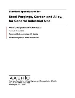 AASHTO M 102M/M 102-22