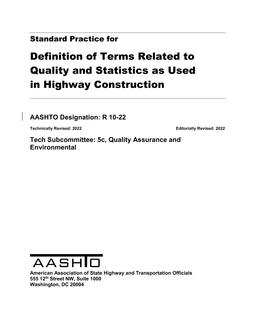 AASHTO R 10-22