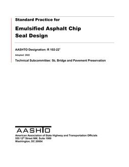 AASHTO R 102-22