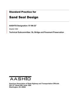 AASHTO R 106-22