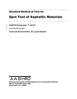 AASHTO T 102-22