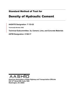 AASHTO T 133-22