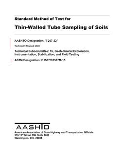 AASHTO T 207-22