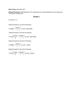 API Spec 17D Errata 1