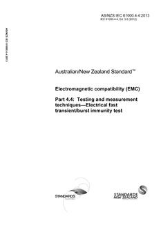 AS/NZS IEC 61000.4.4-2013