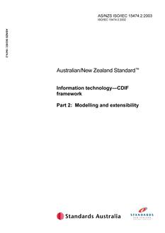 AS/NZS ISO/IEC 15474.2-2003