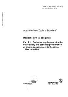 AS/NZS IEC 60601.2.1:2015