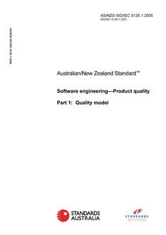 AS/NZS ISO/IEC 9126.1-2005