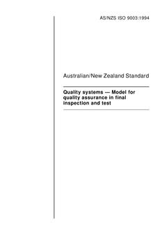 AS/NZS ISO 9003-1994