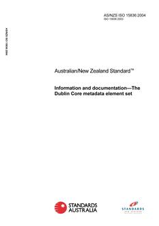 AS/NZS ISO 15836-2004