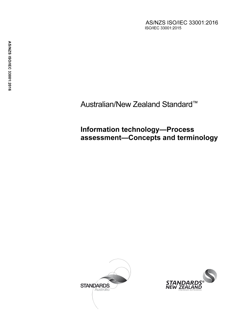 AS/NZS ISO/IEC 33001:2016