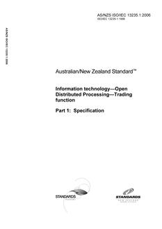 AS/NZS ISO/IEC 13235.1-2006