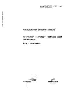 AS/NZS ISO/IEC 19770.1-2007