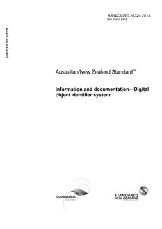 AS/NZS ISO 26324-2013