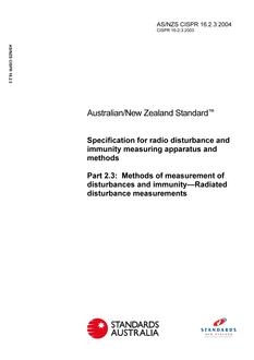 AS/NZS CISPR 16.2.3-2004