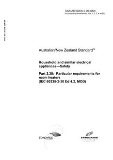 AS/NZS 60335.2.30-2004