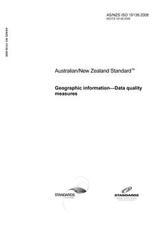 AS/NZS ISO 19138:2008