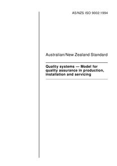 AS/NZS ISO 9002-1994