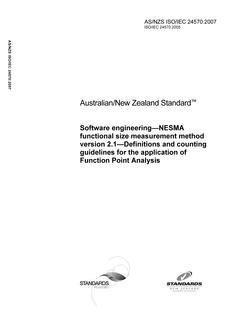 AS/NZS ISO/IEC 24570-2007