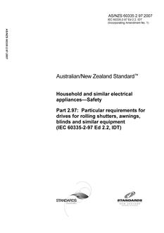 AS/NZS 60335.2.97-2007