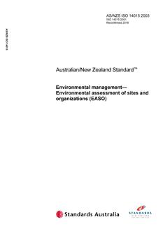 AS/NZS ISO 14015-2003