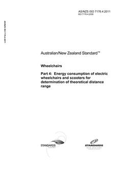 AS/NZS ISO 7176.4-2011