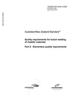 AS/NZS ISO 3834.4-2008