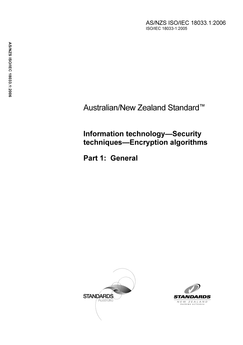 AS/NZS ISO/IEC 18033.1-2006