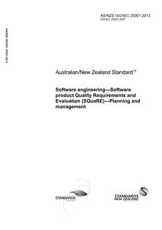 AS/NZS ISO/IEC 25001-2013