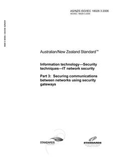 AS/NZS ISO/IEC 18028.3-2006