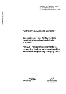 AS/NZS IEC 60998.2.3:2012