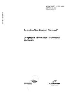 AS/NZS ISO 19120:2006