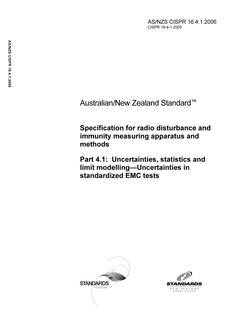 AS/NZS CISPR 16.4.1:2006