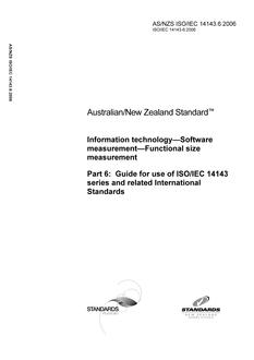 AS/NZS ISO/IEC 14143.6:2006