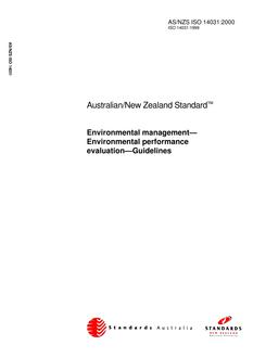 AS/NZS ISO 14031:2000