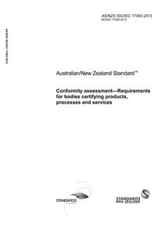 AS/NZS ISO/IEC 17065:2013