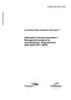 AS/NZS ISO 30301:2012