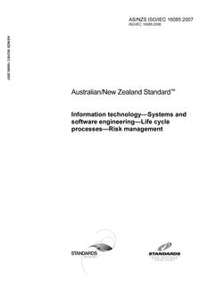 AS/NZS ISO/IEC 16085:2007