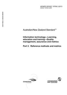 AS/NZS ISO/IEC 19796.3:2013