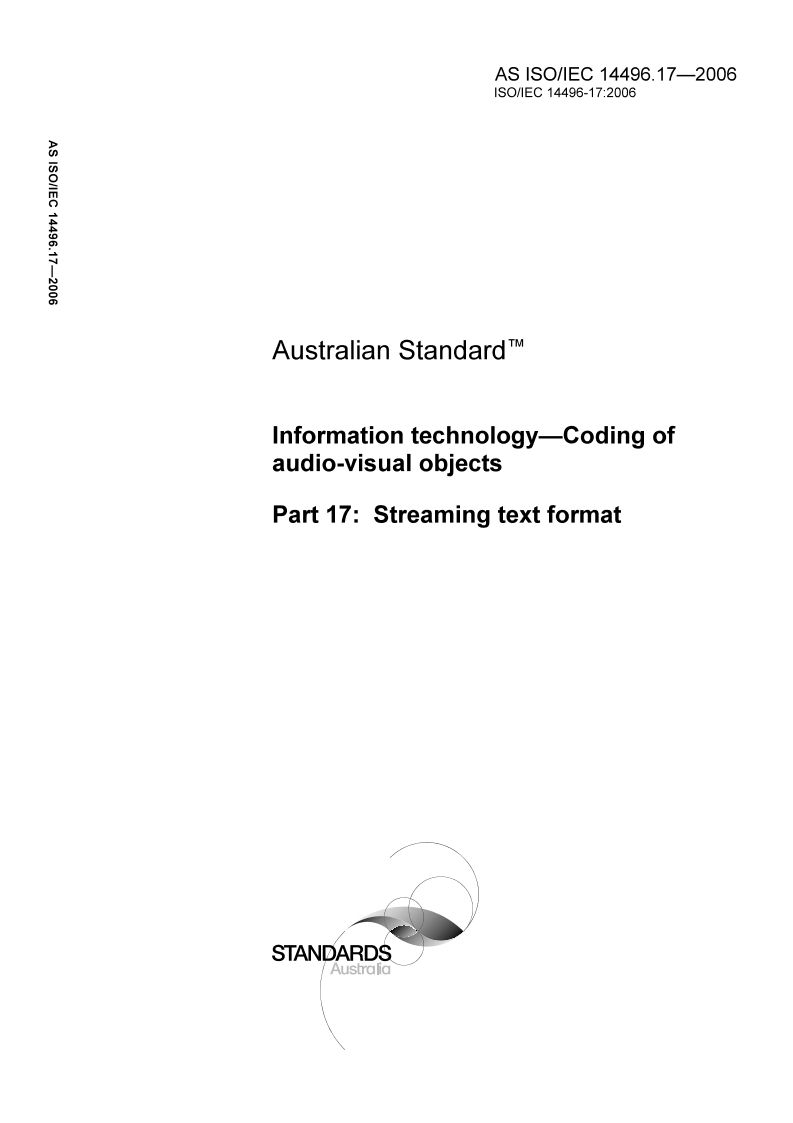 AS ISO IEC 14496.17-2006