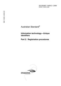 AS ISO IEC 15459.2-2006