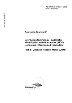 AS ISO IEC 19762.2-2006