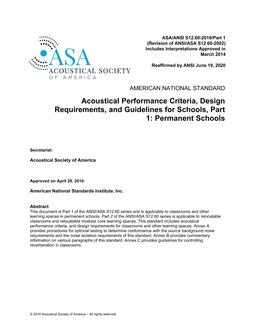 ASA S12.60/Part 1-2010 (R2020)