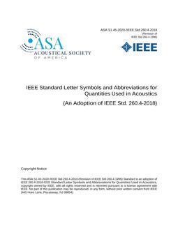 ASA S1.45-2020/IEEE Std 260.4-2018