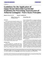 CH-99-12-1 — Guidelines for the Application of Upper-Room Ultraviolet Germicidal Irradiation for Preventing Transmission of Airborne Contagion – Part I: Basic Principles