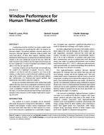 DA-00-05-4 — Window Performance for Human Thermal Comfort