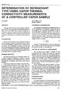 DE-93-11-4 — Determination of Refrigerant Type Using Vapor Thermal Conductivity Measurements of a Controlled Vapor Sample