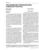 SD-95-08-3 — New Immiscible Refrigeration Lubricant for HFCs